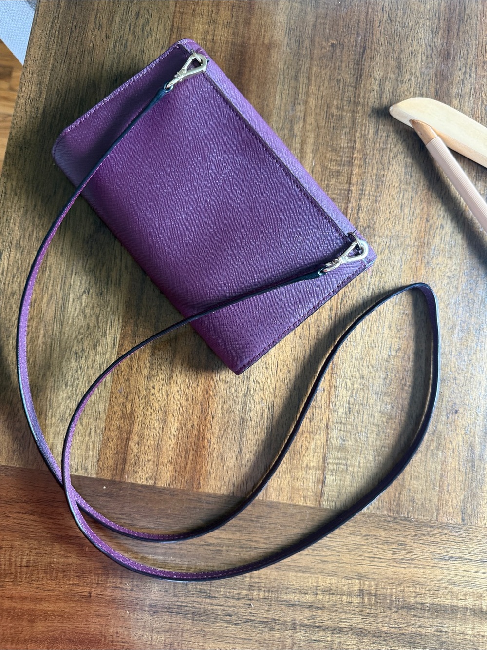 Kate Spade Women's Dark Plum Crossbody Shoulder Bag - Picture 9 of 13
